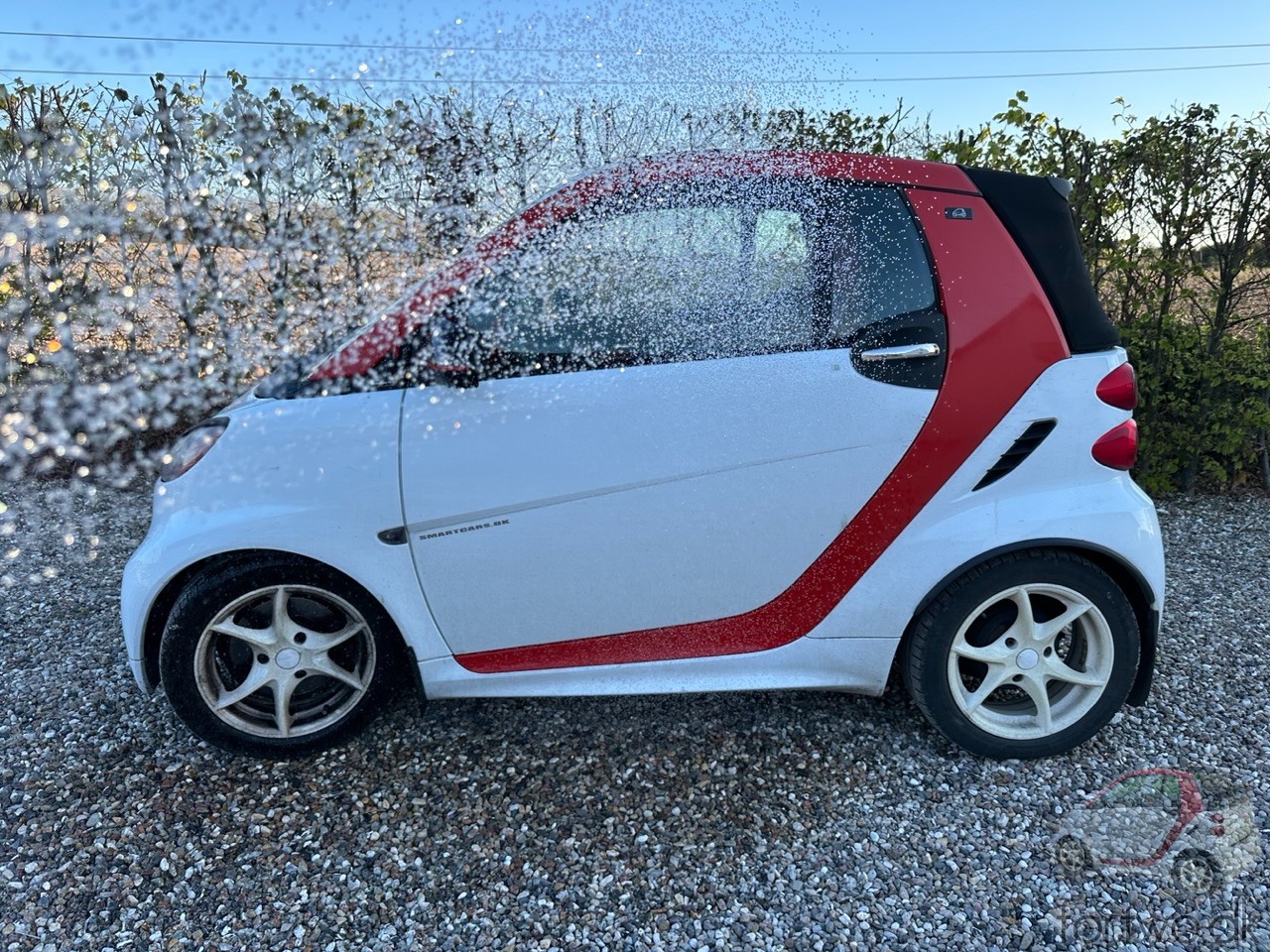 The Smart Fortwo Cabrio gets its first wash, after I bought it