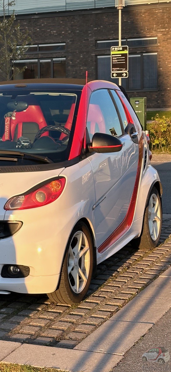 My Smart Fortwo Cabrio in a ray of sunlight