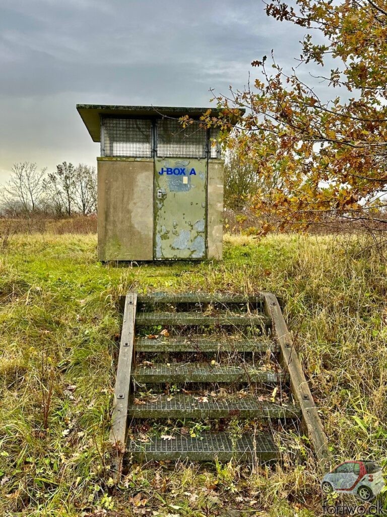 An internal watchtower at the Cold War Hawk missile site.