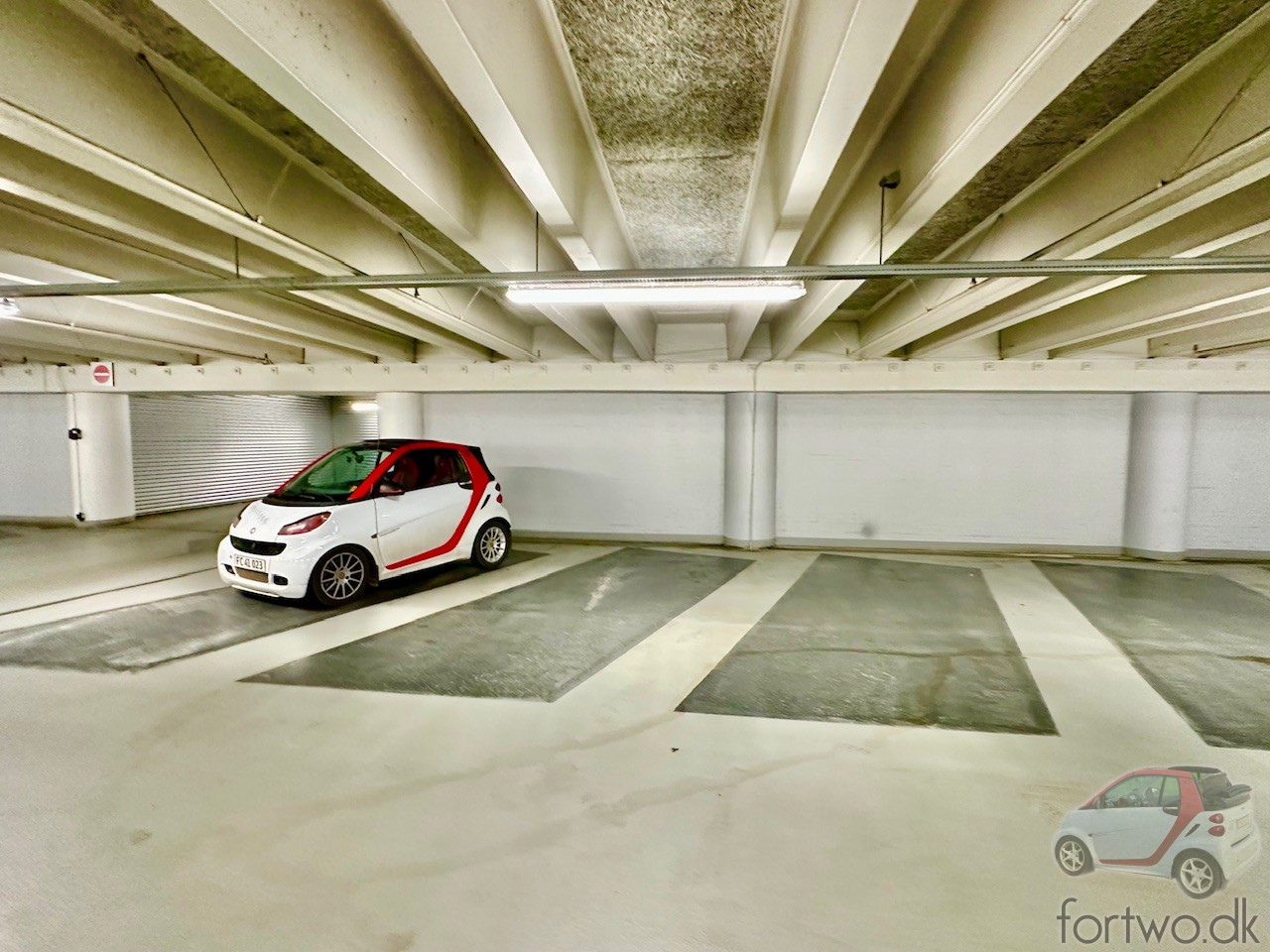 My Smart Fortwo in Denmarks largest parking facility